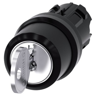 Siemens SIRIUS ACT 3-position Key Switch Head, Momentary, 22mm Cutout