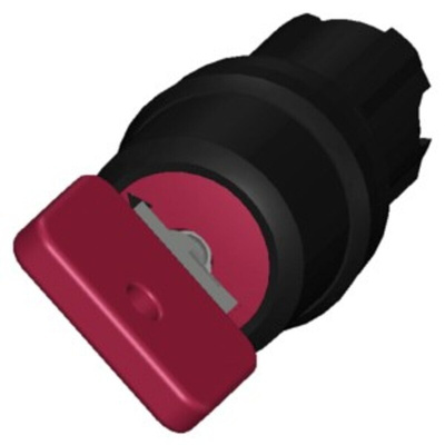 Siemens 3SU1 2-position Key Switch Head, Latching, 22mm Cutout