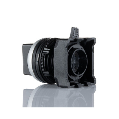 RS PRO 3 Position Selector Switch Head, 22mm Cutout, Black Handle