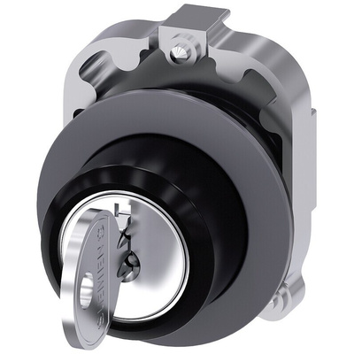 Siemens SIRIUS ACT 3-position Key Switch Head, Momentary, 30mm Cutout