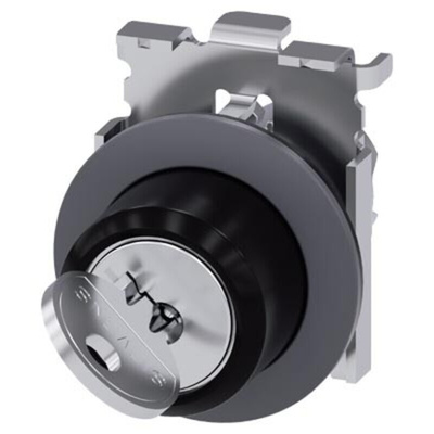 Siemens SIRIUS ACT 2-position Key Switch Head, Latching, 30mm Cutout