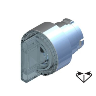 RS PRO 3 Position Selector Switch Head, 22.5mm Cutout, Transparent Handle