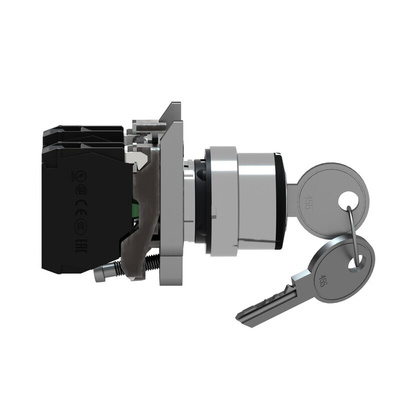 IP66, IP67, IP69(IP69K) Key Switch, 2NO 3-Way
