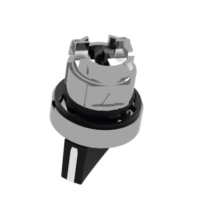 Schneider Electric Harmony XB4 Series 2 Position Selector Switch Head, 22mm Cutout, Black Handle