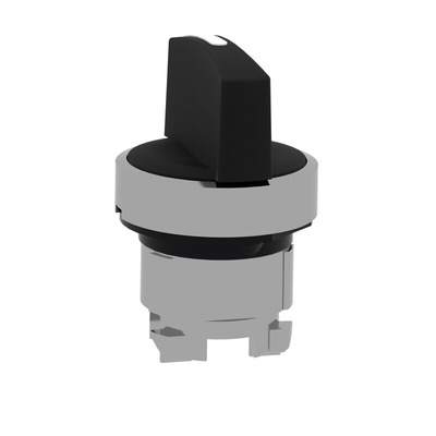 Schneider Electric Harmony XB4 Series 3 Position Selector Switch Head, 22mm Cutout, Black Handle