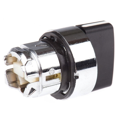Schneider Electric Harmony XB4 Series 3 Position Selector Switch Head, 22mm Cutout, Black Handle
