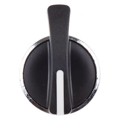 Schneider Electric Harmony XB4 Series 3 Position Selector Switch Head, 22mm Cutout, Black Handle