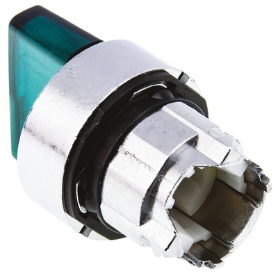 Schneider Electric ZB4 Series 2 Position Selector Switch Head, 22mm Cutout, Green Handle