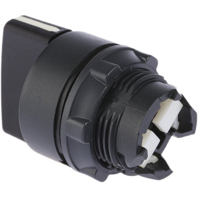 Schneider Electric ZB5 Series 2 Position Selector Switch Head, 22mm Cutout, Black Handle