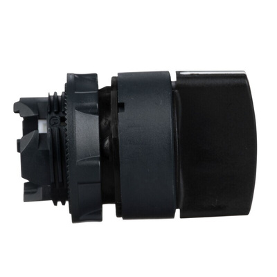 Schneider Electric ZB5 Series 2 Position Selector Switch Head, 22mm Cutout, Black Handle