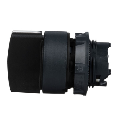 Schneider Electric ZB5 Series 2 Position Selector Switch Head, 22mm Cutout, Black Handle