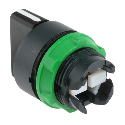 Schneider Electric Harmony XB5 Series 3 Position Selector Switch Head, 22mm Cutout, Black Handle