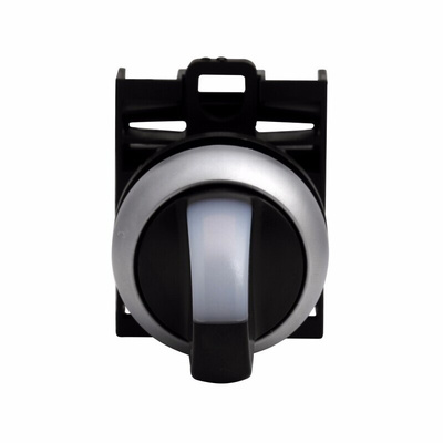 Eaton RMQ Titan Series 2 Position Selector Switch Head, 22mm Cutout, White Handle