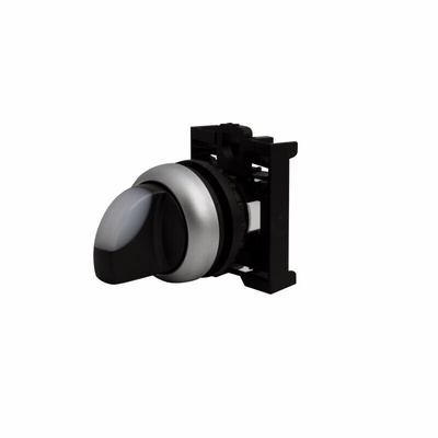 Eaton RMQ Titan Series 2 Position Selector Switch Head, 22mm Cutout, White Handle
