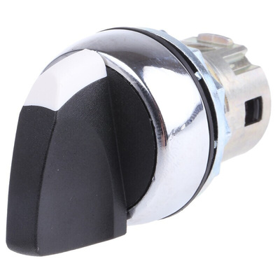 Allen Bradley 800F Series 3 Position Selector Switch Head, 22mm Cutout, Black Handle