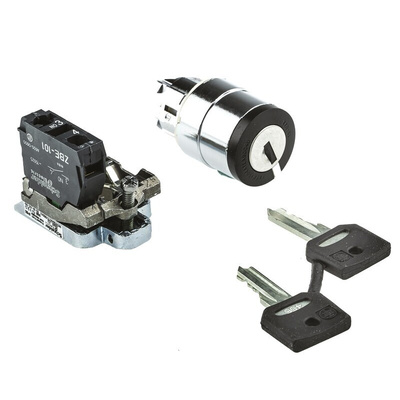 IP65 Key Switch, 1NO 2-Way