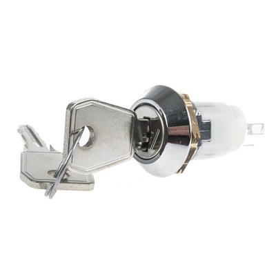 Key Switch, SP-CO, 1 A @ 24V ac dc / 115V ac 3-Way Common-Key