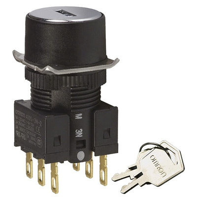 IP65 Key Switch, DPDT 3-Way