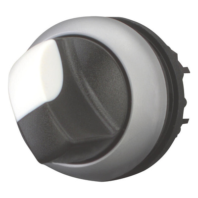 Eaton 2 Position Selector Switch Head, 22mm Cutout, Black Handle