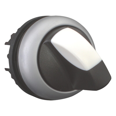 Eaton 2 Position Selector Switch Head, 22mm Cutout, Black Handle