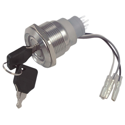 IP40 Key Switch, SPDT, 5 A 2-Way