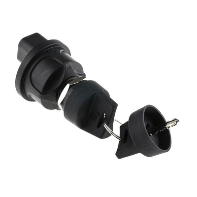 IP67 Key Switch, 10 A 4-Way Straight-Key