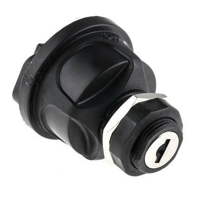 IP67 Key Switch, 10 A 4-Way Straight-Key