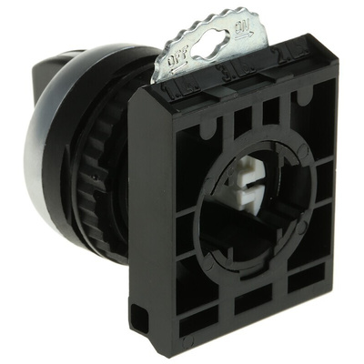 BACO BACO Series 3 Position Selector Switch Head, 22mm Cutout, Black Handle