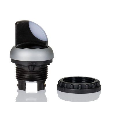 Eaton RMQ Titan Series 2 Position Selector Switch Head, 23mm Cutout, White Handle