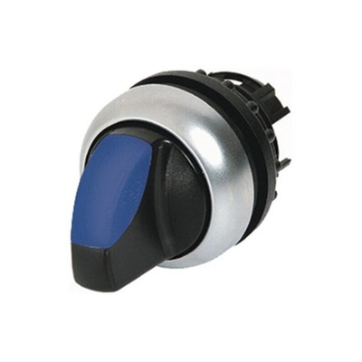 Eaton RMQ Titan Series 2 Position Selector Switch Head, 23mm Cutout, Blue Handle