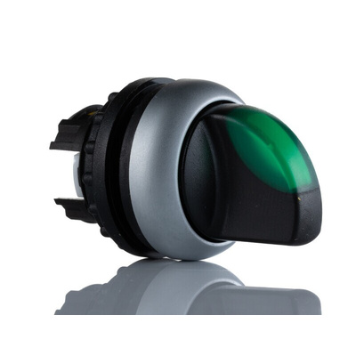 Eaton RMQ Titan Series 3 Position Selector Switch Head, 23mm Cutout, Green Handle