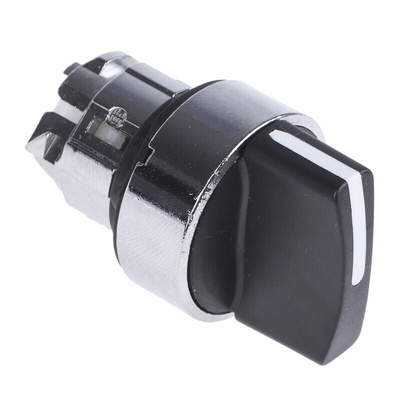 Schneider Electric Knob Selector Switch - (SPST) 22mm Cutout Diameter, Illuminated 2 Positions