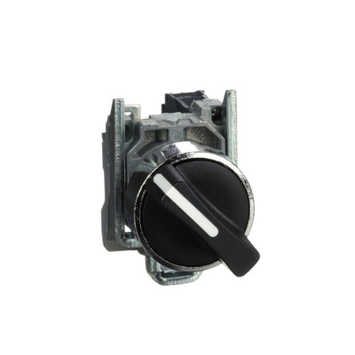 Schneider Electric Knob Selector Switch - (SPST) 22mm Cutout Diameter, Illuminated 2 Positions