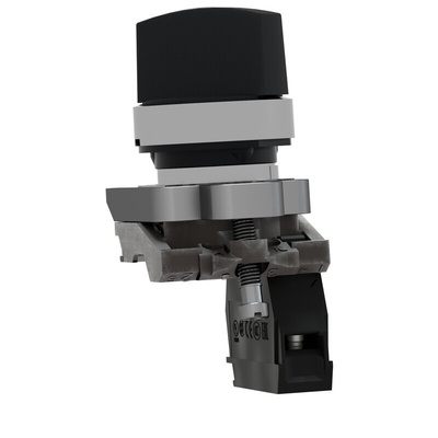 Schneider Electric Knob Selector Switch - (SPST) 22mm Cutout Diameter, Illuminated 2 Positions