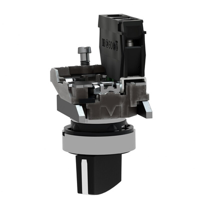 Schneider Electric Knob Selector Switch - (SPST) 22mm Cutout Diameter, Illuminated 2 Positions