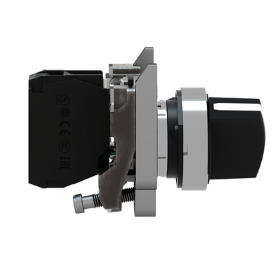 Schneider Electric Knob Selector Switch - (SPST) 22mm Cutout Diameter, Illuminated 2 Positions