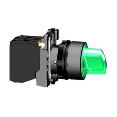 Schneider Electric Knob Selector Switch - (SPDT) 22mm Cutout Diameter, Illuminated 3 Positions