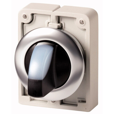 Eaton RMQ Titan Series 2 Position Selector Switch Head, 30mm Cutout, White Handle