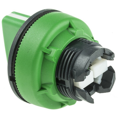 Schneider Electric Harmony XB5 Series 3 Position Selector Switch Head, 30mm Cutout, Green Handle