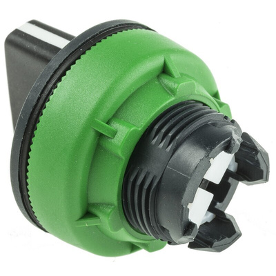Schneider Electric Harmony XB5 Series 3 Position Selector Switch Head, 30mm Cutout, Black Handle