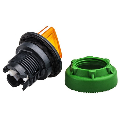 Schneider Electric Harmony XB5 Series 3 Position Selector Switch Head, 30mm Cutout, Orange Handle