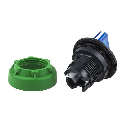Schneider Electric Harmony XB5 Series 3 Position Selector Switch Head, 30mm Cutout, Blue Handle
