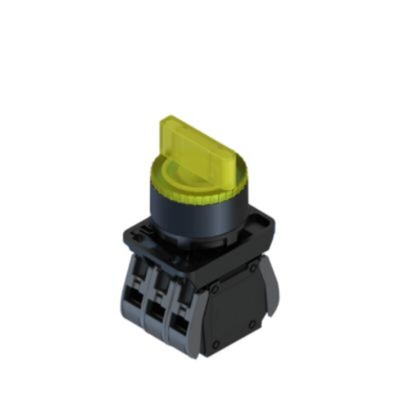 RS PRO Short Lever Selector Switch - (1NO/1NC) 22.5mm Cutout Diameter, Illuminated 2 Positions