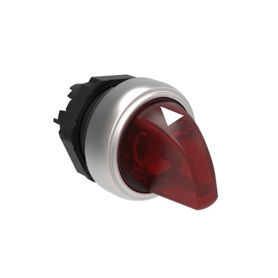 Lovato LPCSL13 Series 3 Position Selector Switch Head, 22mm Cutout, Red Handle