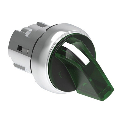 Lovato LPSSL12 Series 2 Position Selector Switch Head, 22mm Cutout, Green Handle