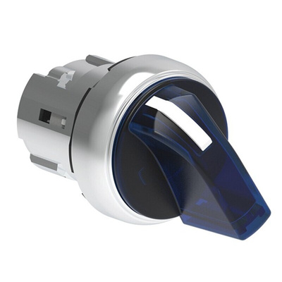 Lovato LPSSL12 Series 2 Position Selector Switch Head, 22mm Cutout, Blue Handle