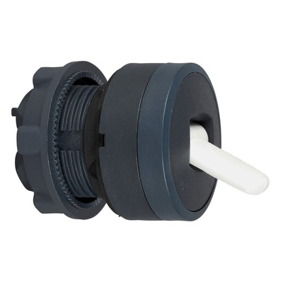 Schneider Electric Harmony XB5 Series 2 Position Selector Switch Head, 22mm Cutout, Black Handle