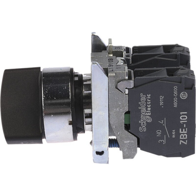 Schneider Electric Knob Selector Switch - (SPDT) 22mm Cutout Diameter 2 Positions