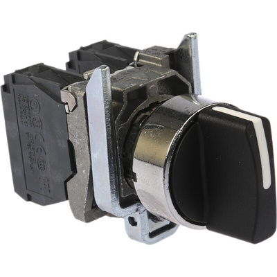 Schneider Electric Knob Selector Switch - (2NO) 22mm Cutout Diameter 3 Positions
