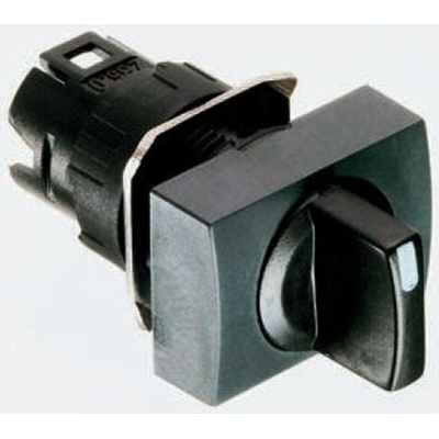 Schneider Electric Harmony XB6 Series 3 Position Selector Switch Head, 16mm Cutout, Black Handle